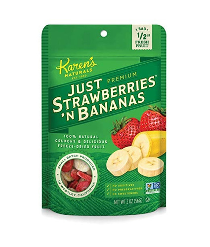 Karen Naturals Orgánicos A Sólo Fresas 'n Plátanos, 2 Onzas 