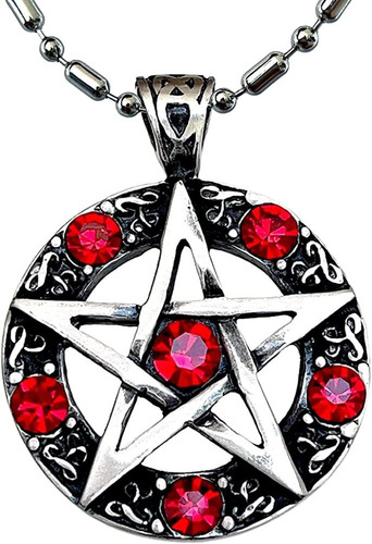 Wicca Jewelry - Collar Con Colgante De Pentagrama Celta, Est