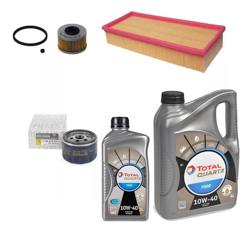 Kit Filtros 5l Aceite 10w40 Renault Scenic F9q 1.9 Dti