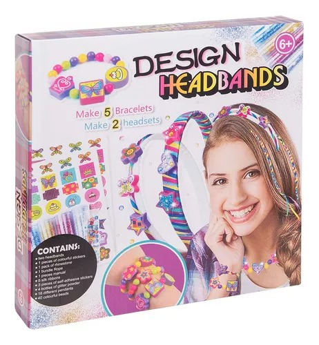 Set Para Hacer Cintillos Y Pulseras Para Niñas