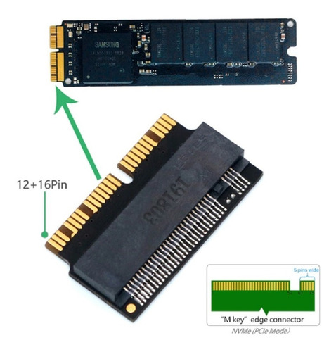 Adaptador Para Macbook® Air Pro 2013 Al 2017 Ssd M2 Nvme