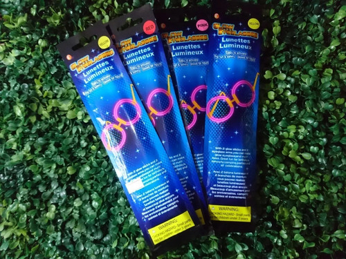 Imagen 6 de 10 de Pack 9 Lentes Con Luz Led Cotillón Fiestas Bodas Cumpleaños