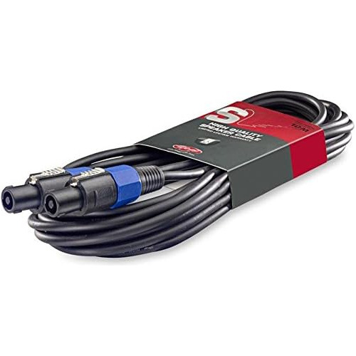 Cable De Parche Escenario Y E , Negro, 10 Metros (ssp10...