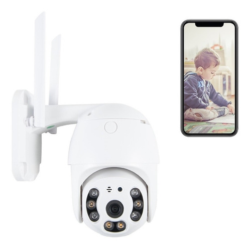 Imagen 1 de 7 de Cámara Inteligente App Icsee Wifi Exterior Con Alarma 3mp