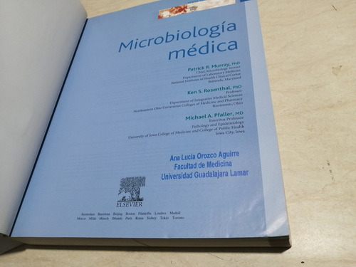Libro. Microbiologia Medica. 6ta Edición. Murray (Usado)