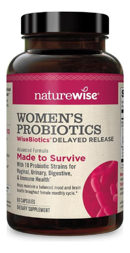 Probióticos Para Mujer Naturewise 60 Cápsulas