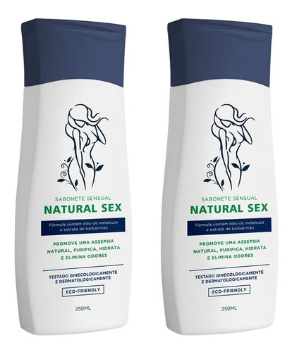 Kit 2 Sabonete Íntimo Pelvico Líquido Natural Sex Hidratante