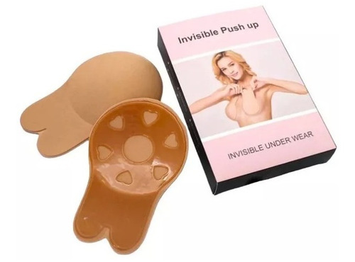 Imagen 5 de 5 de Sosten Adhesivo Invisible Levanta Busto Beige Negro