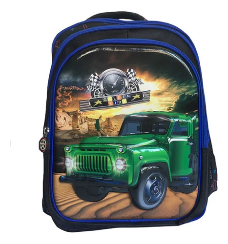 Mochila Primaria Truck Thermoformada Golden Star Mochila/ 3d