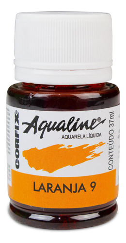 Tinta Aquarela Aqualine Corfix 37ml Cor Laranja - 09