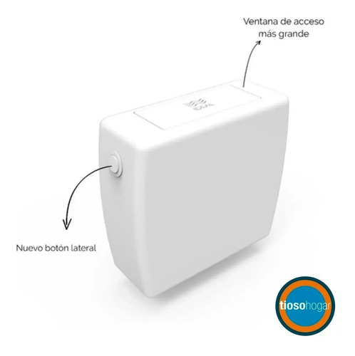 Imagen 5 de 9 de Inodoro Loza Mochila Colgar Tapa Asiento Baño Deposito Pvc