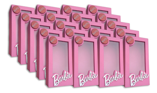 Cajas Souvenir Barbie Pintadas X 40