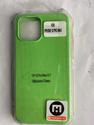 Carcasa Para iPhone 12 Pro Max Verde Silicona Mobilehut