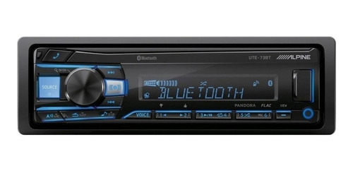 Autoestereo Alpine Bluetooth Multicolor Usb Mp3 Ute-73bt