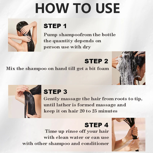 Shampoo De Tintura De Cabelo De 100 Ml/500 Ml 3 Em 1 Para Es
