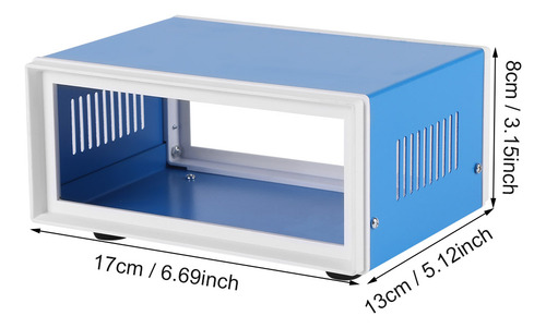 Caso De Projeto De Gabinete De Metal Azul 170* 130* 80mm Diy