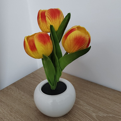 Imagen 10 de 10 de Tulip Flower Light Lámpara De Maceta De Tulipán De Simulació