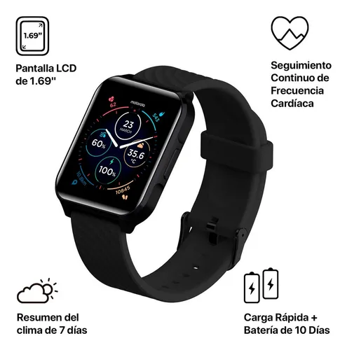 Reloj Smartwatch Motorola Watch 70 1.69 Ip67 Bluetooth Negro