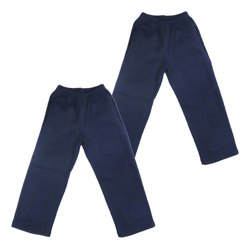 Pantalón Jogging Polar Uniforme Escolar Talles 14 16 Pack X2