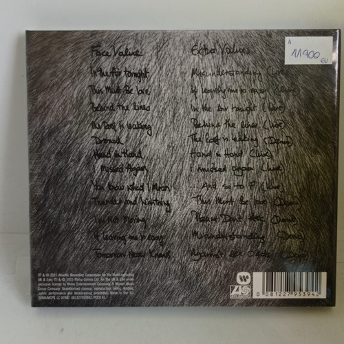 Phil Collins Face Value Cd Eu Nuevo