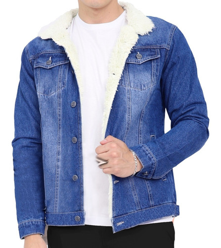 Casaca Jeans Con Peluche