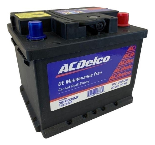Bateria Acdelco Roja 36i-600 Fiat Palio 1.3 Ed / Edx