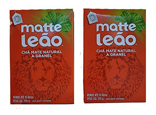 Pack De 2 Leão Mate Tea Tostado - 250g - Chá Matte Natural G