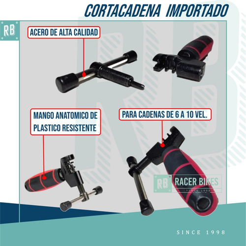 Imagen 2 de 9 de Cortacadena Para Bicicleta Mazzi Azul - Racer Bikes