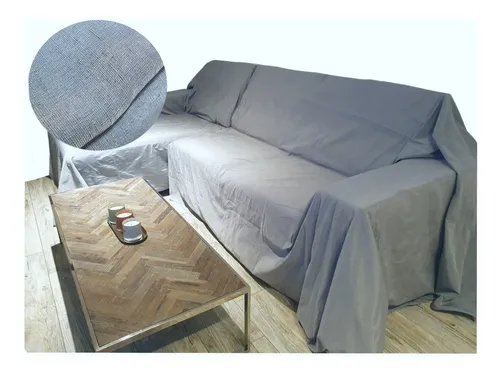 Manta Cubre Sillón Sofá Cama Tusor 2.75x3.00mt 100% Algodon