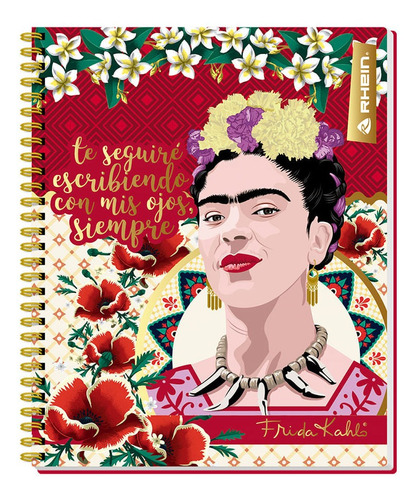 Cuaderno Universitario  Frida Khalo 100 Hjs 7 Mm Rhein