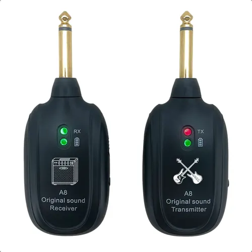 Transmissor e Receptor P10 Sem Fio Xiaowei A8 para Instrumentos M...