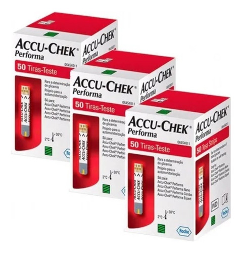 Accu-chek Performa Com 150 Tiras Testes Fitas 