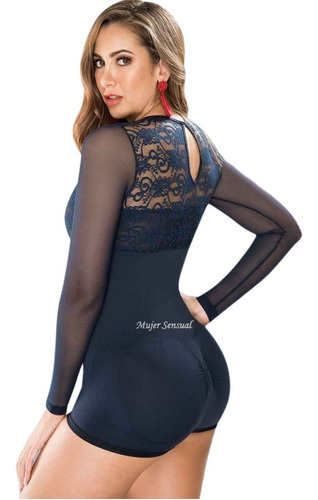 Body Blusa Faja Controla Abdomen Cintura Levantacola Moldea