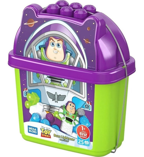 Mega Bloks Cubetas Disney Buzz Lightyear Original Mattel