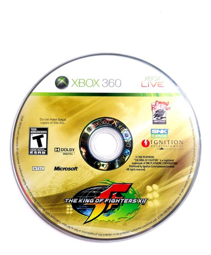 The King Of Fighters Xii 12 Xbox 360 (Reacondicionado)