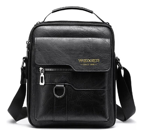 Weixier-bolso Cruzado De Cuero Pu Para Hombre, Bandolera