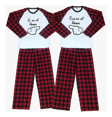 Kit 2 Pijamas Personalizadas Amor De Pareja Varios Modelos