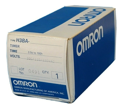 Nib Omron H3ba-8-ac100/110/120 Timer 0.5s To 100h 100/11 Zzg