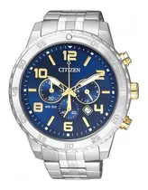 Comprar Reloj Citizen An813452l Hombre Crono 100m Sumergible Fecha Color de la malla Plateado Color del bisel Plateado Color del fondo Azul