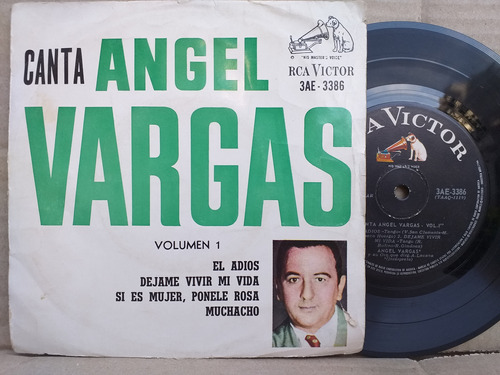 Angel Vargas - Volumen 1 - Ep De Vinilo De 1965 Tango