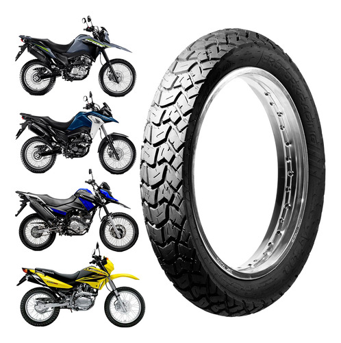 Pneu Novo Traseiro Moto Bros 150 2003 A 2014 110/90-17 At200