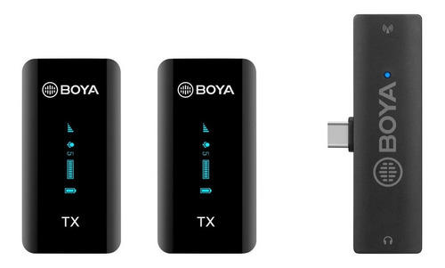 2 Micrófonos Inalámbricos Solapa Boya By-xm6-s6 Puerto Usb C