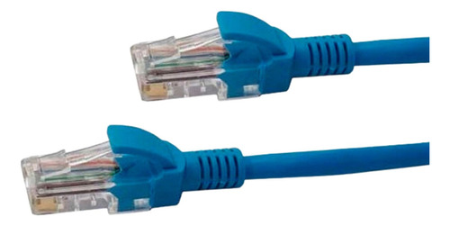 Cable De Red / Patch Cord Certificado Cat6 1 Mts Azul