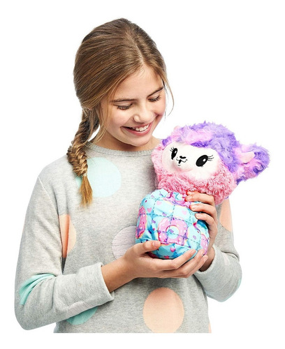 Peluche Llama Pikmi Pops Pajama Llamas, Con Antifaz Y Acces