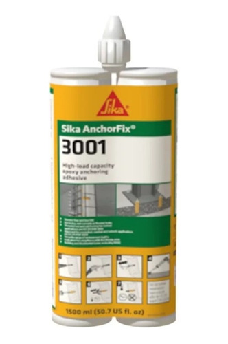 Sika Anchorfix 3001 Adhesivo Epoxi Anclaje Alto Desempeño