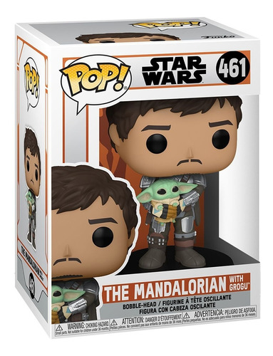 Funko Pop Star Wars: Mandalorian - Mando Con Baby Yoda