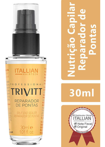 Reparador De Pontas Trivitt Para Cabelos 30 Ml Profissional