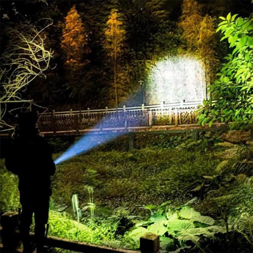 Lanterna Led Tática Recarregável 2pcs 900000 Lúmens Com