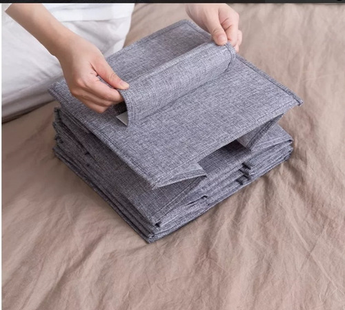 Organizador Colgante De Bolsas 5 Compartimentos Plegable Gris