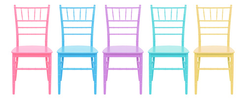 Mesa Infantil Rectangular De Plástico Con 6 Sillas Tiffany